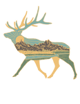 Mountain Elk Tee Shirt Dark Green