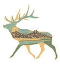 Mountain Elk Tee Shirt Dark Green