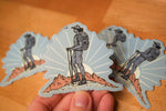 Woman Hiker Sticker