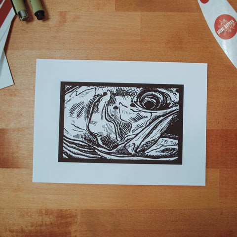 Cutthroat Close Up Digital Art Print