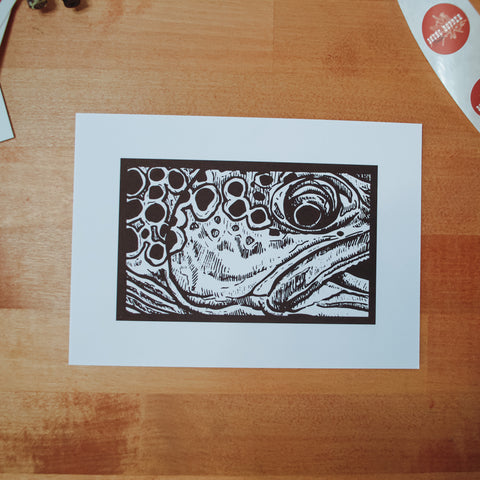 Brown Close Up Digital Art Print