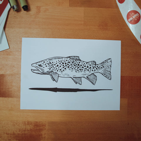 Brown Trout Digital Art Print
