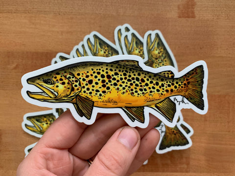 Brown Trout Sticker