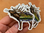 Teton Elk Sticker