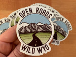 Open Roads Wild Wyo Sticker (No Restock)