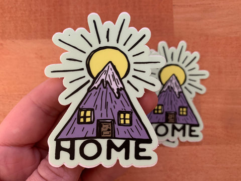 Mountain Home Sticker (No Restock)