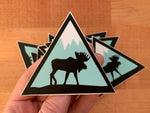 Moose Triangle Sticker