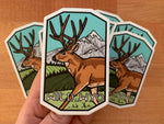 Wild Wyo Mule Deer Side Sticker (No Restock)