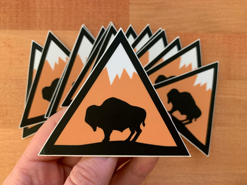 Buffalo Triangle Sticker